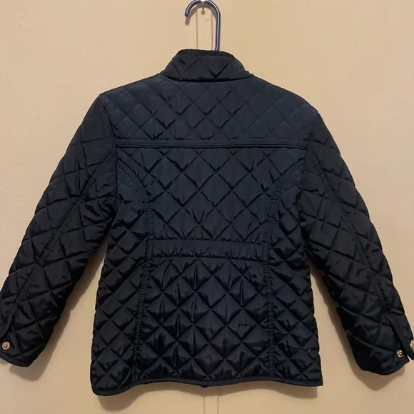 Girls Young Dimension Navy Quilted Jacket - Picture 2 of 7